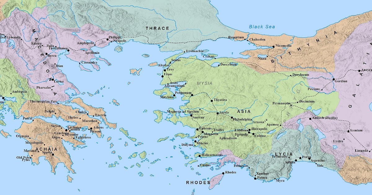 Map Of Ancient Turkey And Greece גֵּר־וְתוֹשָׁב: Biblical Sites In Turkey And Greece In Their Ancient Context