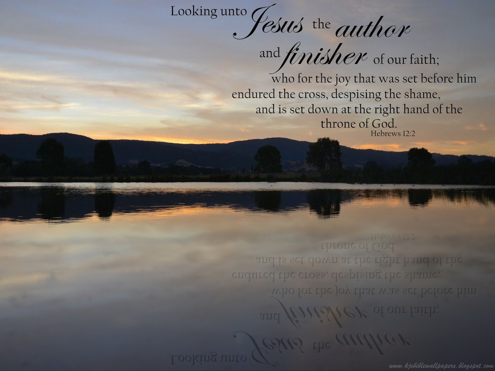 KJV Bible Wallpapers: Hebrews 12:2