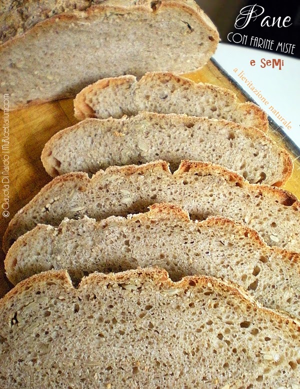 pane con farine miste e semi a lievitazione naturale