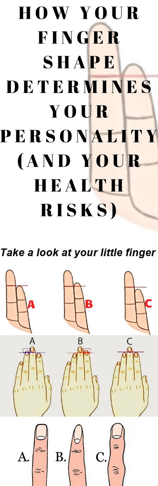 HOW YOUR FINGER SHAPE DETERMINES YOUR PERSONALITY (AND YOUR HEALTH