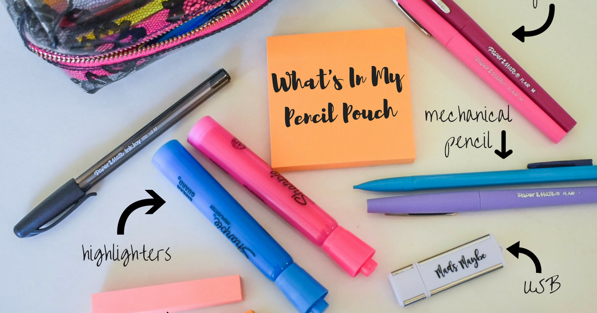 What S In My Pencil Pouch Mads Maybe