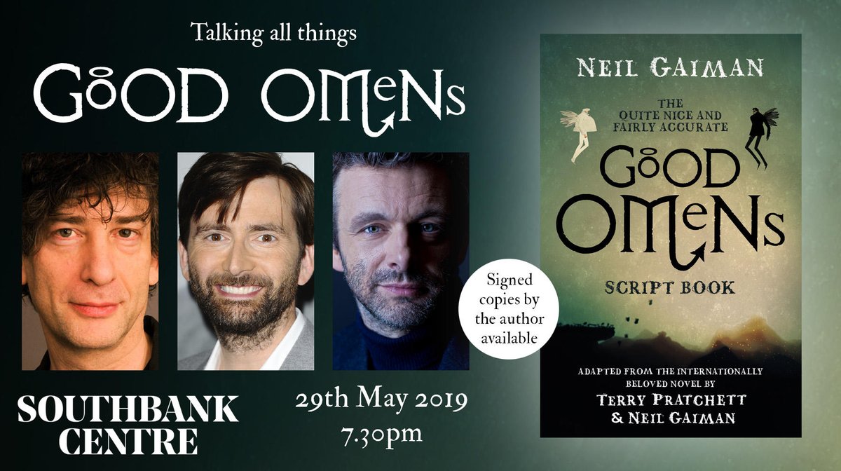 David Tennant - Good Omens panel in London, Royal Festival Hall - Wednesday 29th May 2019
