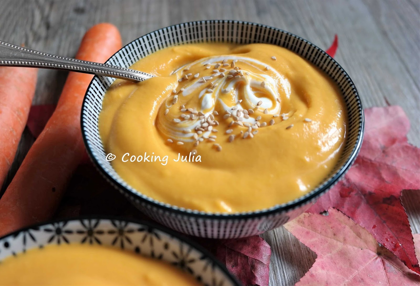 Soupe Patate Douce Carotte Lait De Coco Thermomix COOKING JULIA : VELOUTÉ DE CAROTTE ET PATATE DOUCE AU LAIT DE COCO