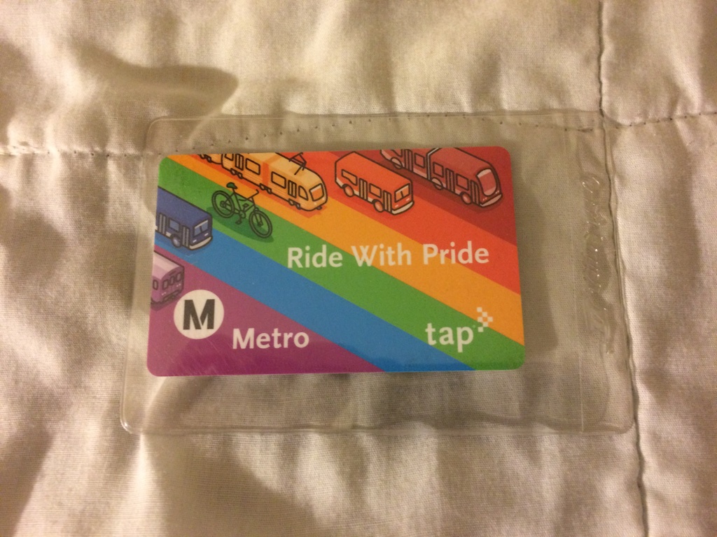 Tap Cards of Metro Los Angeles 2017 Ride With Pride TAP Card