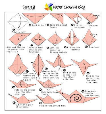 Snail Origami Diagram