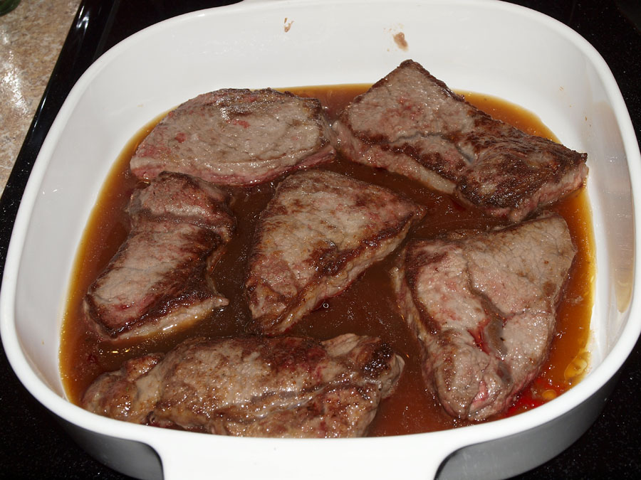 Pellet Smoker Cooking Baked Sirloin Steak