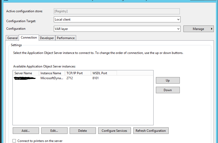 D 365 FO Technical Solutions Create new config file for specific layer