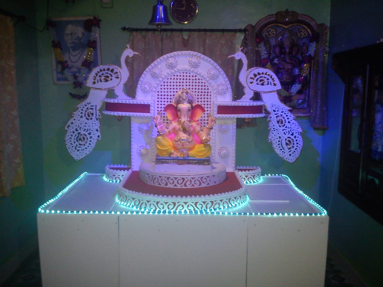 Thermocol Decoration  Ganesh  Festival  Joy Studio Design 