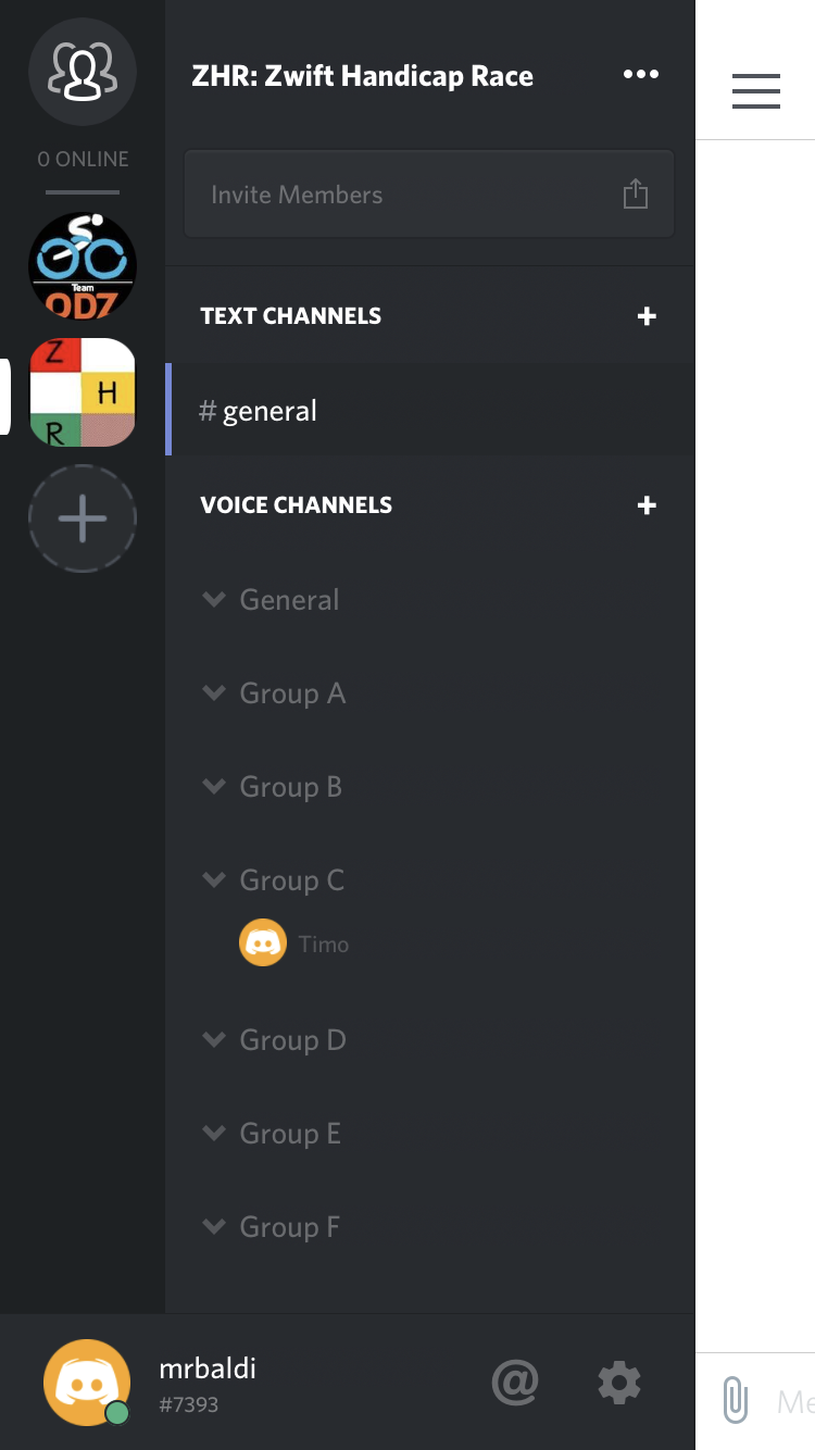 Life in the saddle Zwift using Discord for voice and text chat