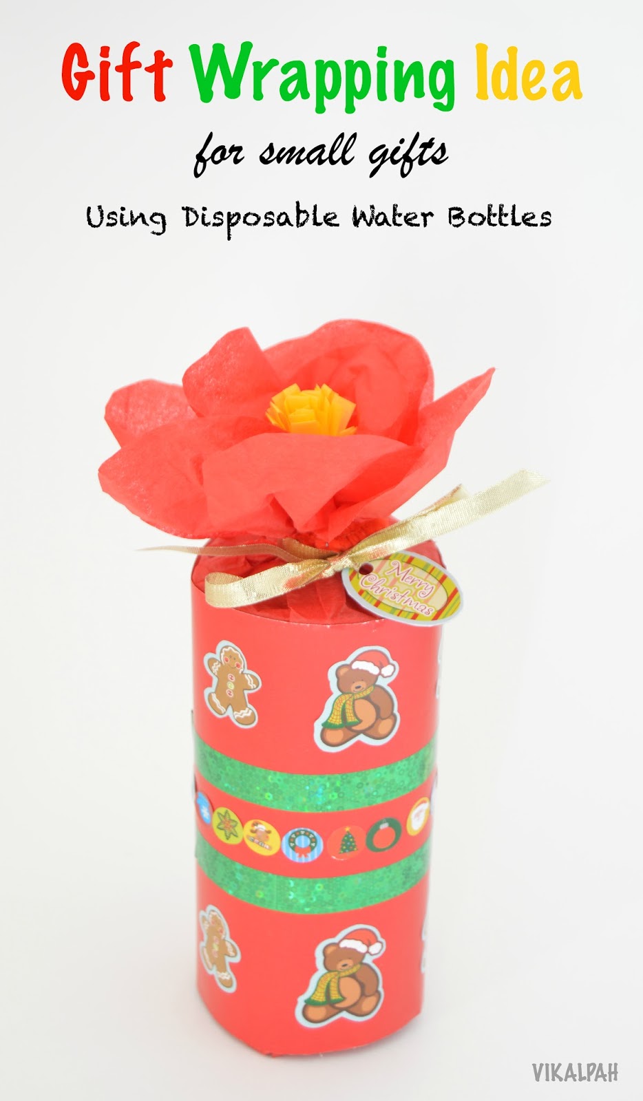How to Make Small Rose Flower with Gift Wrapping Paper