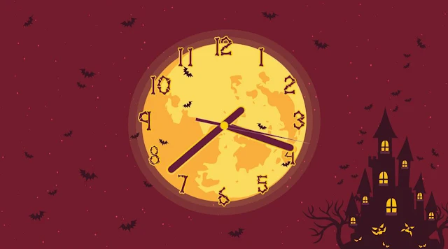 Dark Castle Halloween Clock Screensaver Free Animated Clock Screensaver.