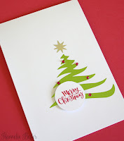 Decofoil Christmas tree card