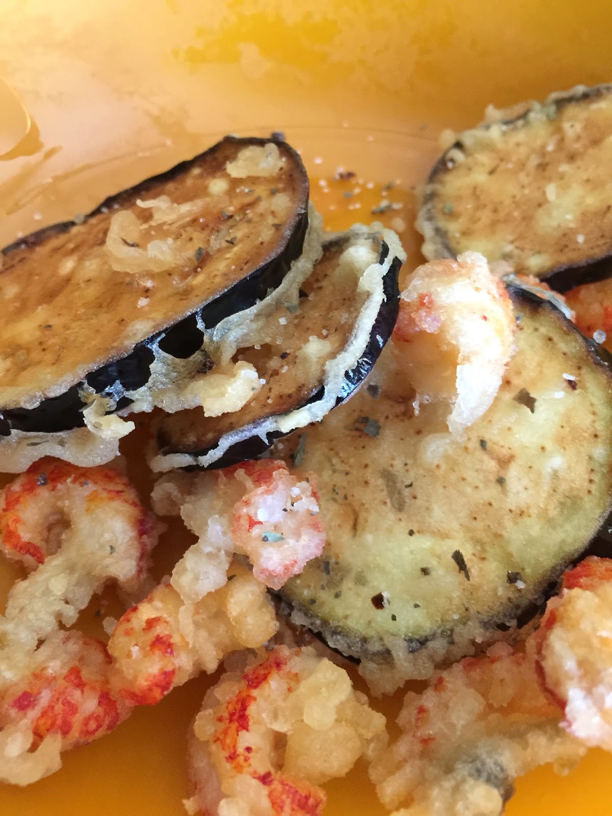 Saveur Indigo... Tempuras d'aubergines