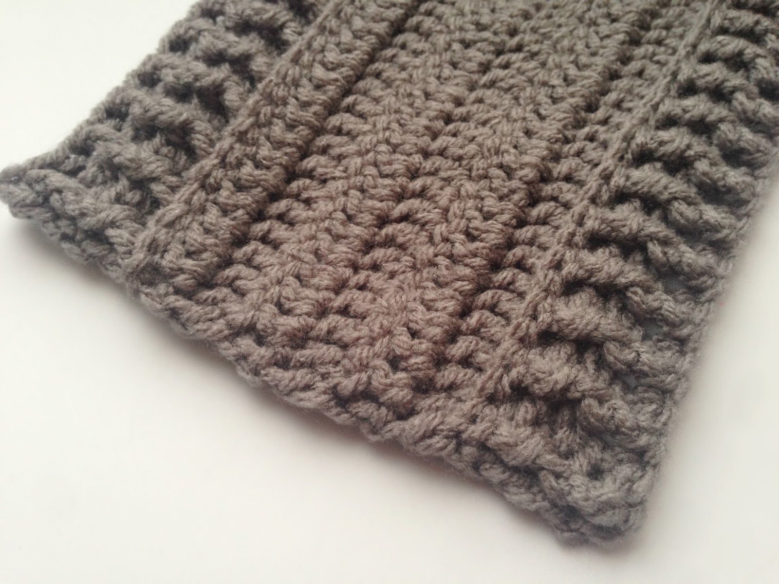 By Jenni Designs Free Crochet Pattern Textured Scarf