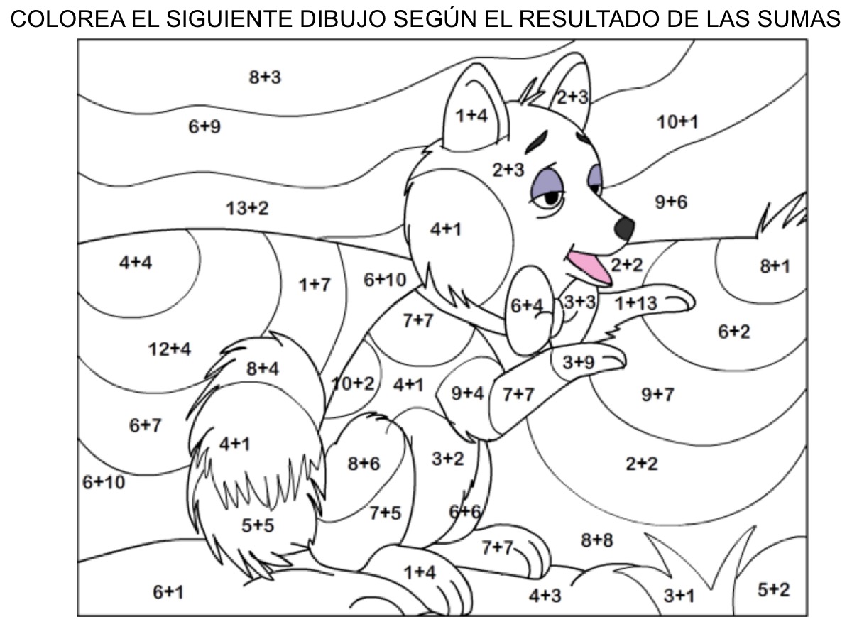 SGBlogosfera. María José Argüeso: COLOREAMOS CON SUMAS