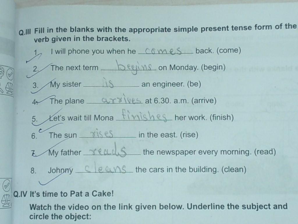 English notebook Verb,dictation words,grammar pg no 35,36,38,39