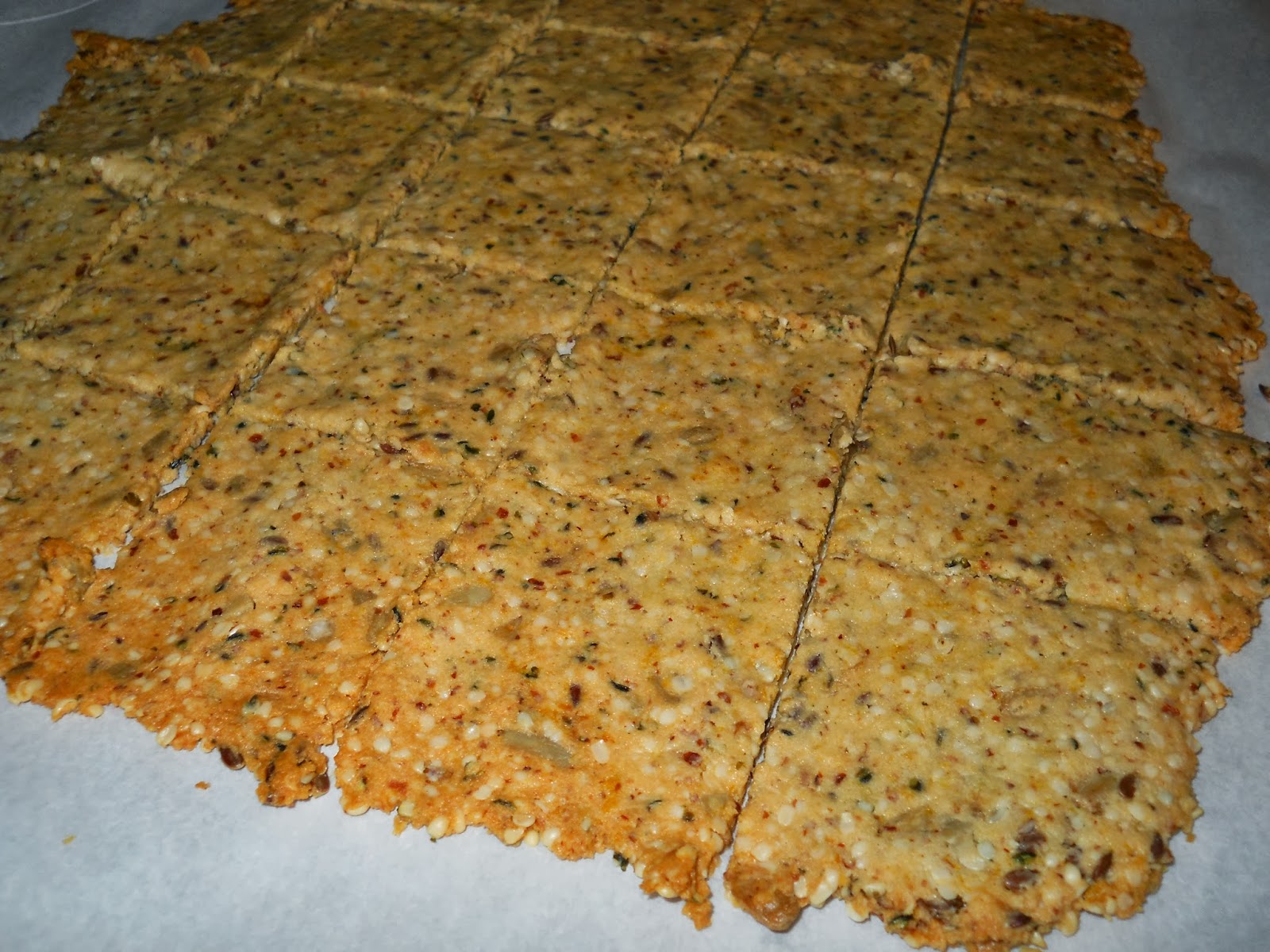 Kathy's Kitchen, Health, and Nutrition Hemp Seed & Almond Meal Crackers