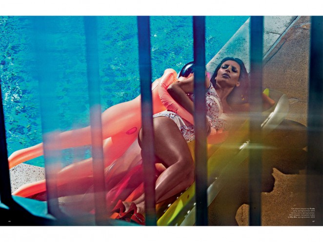 Kim Kardashian poses for LOVE Magazine's Spring/Summer 2015 issue