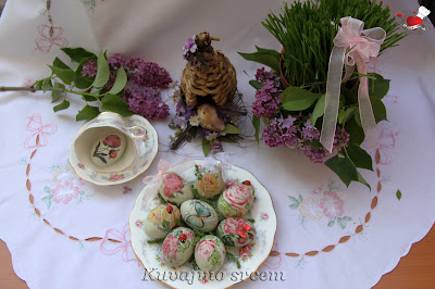 Dekupaž - uskršnja jaja - Kuvajmo srcem