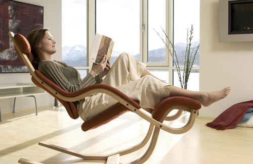 Diseño de sillón para tomar una siesta. 