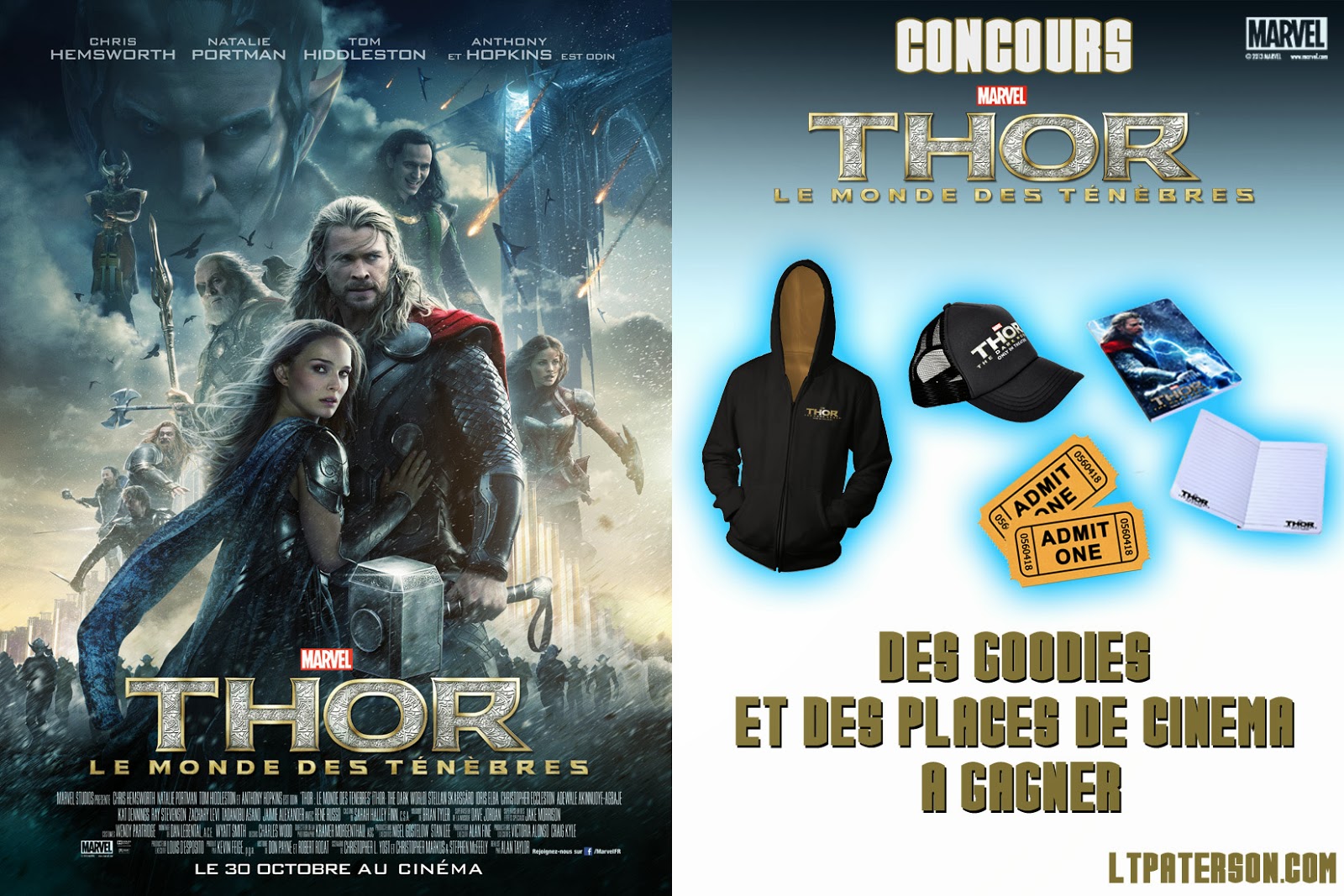 Concours Thor Le monde des Ténèbres, partez au royaume d'Asgard