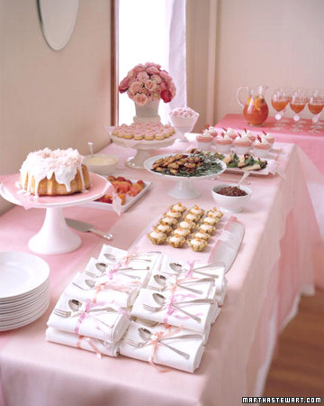 What 39s not to love pink buffet table is filled with lovely teatime 