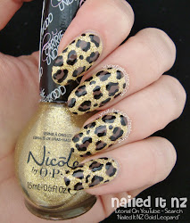 leopard nail print nails gold tutorial designs polishes three