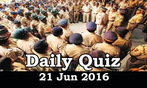 Daily Current Affairs Quiz - 09 Jun 2016