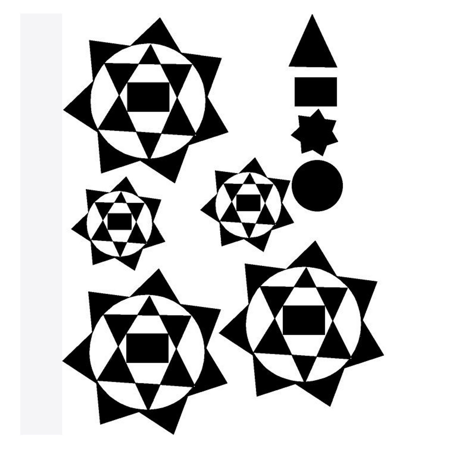 Diseño Grafico Encuentro de 4 formas (ej. de Repetición)