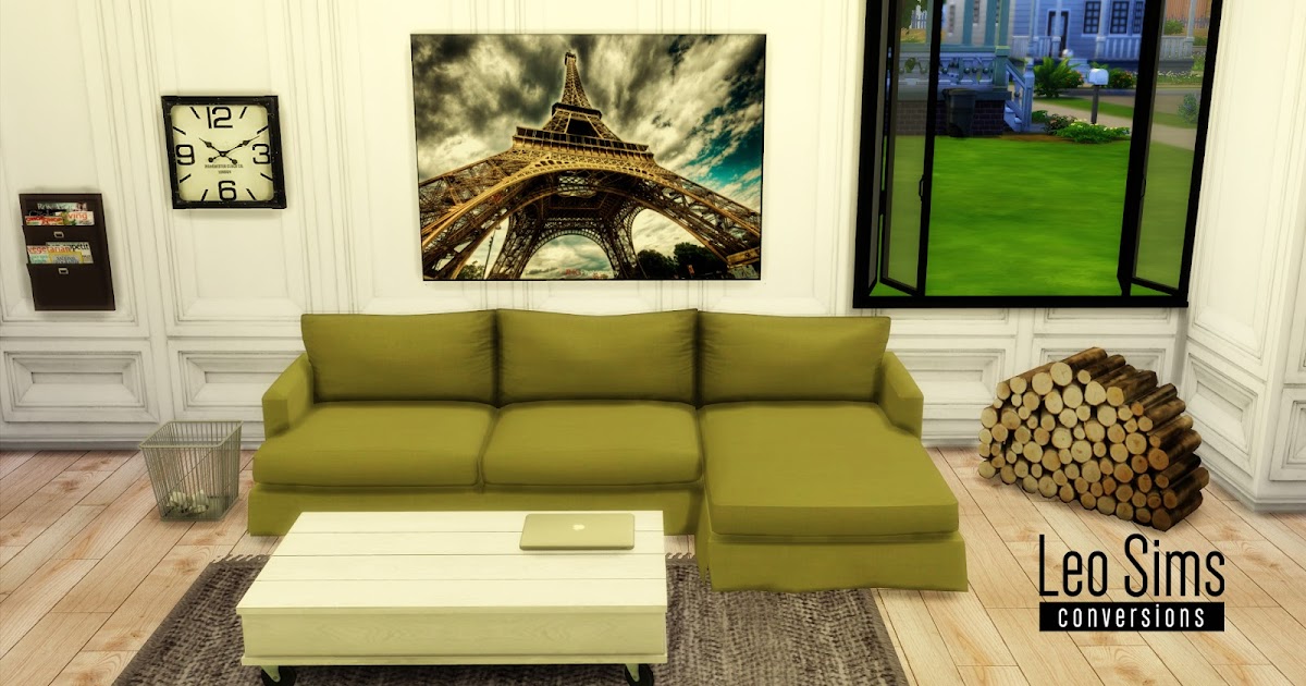 Sims 4 CC's The Best TS2 Sofa Conversion by Leo4Sims