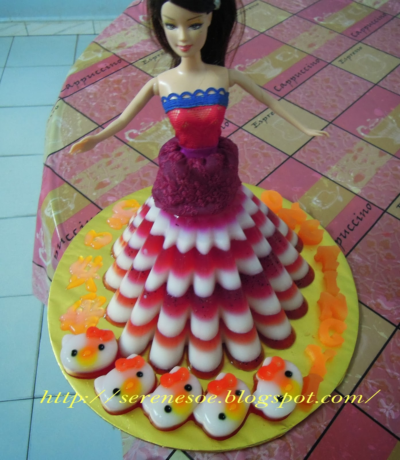 乔伊丝乐厨房: 芭比娃娃生日蛋糕