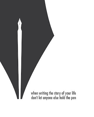 pen nib poster with text