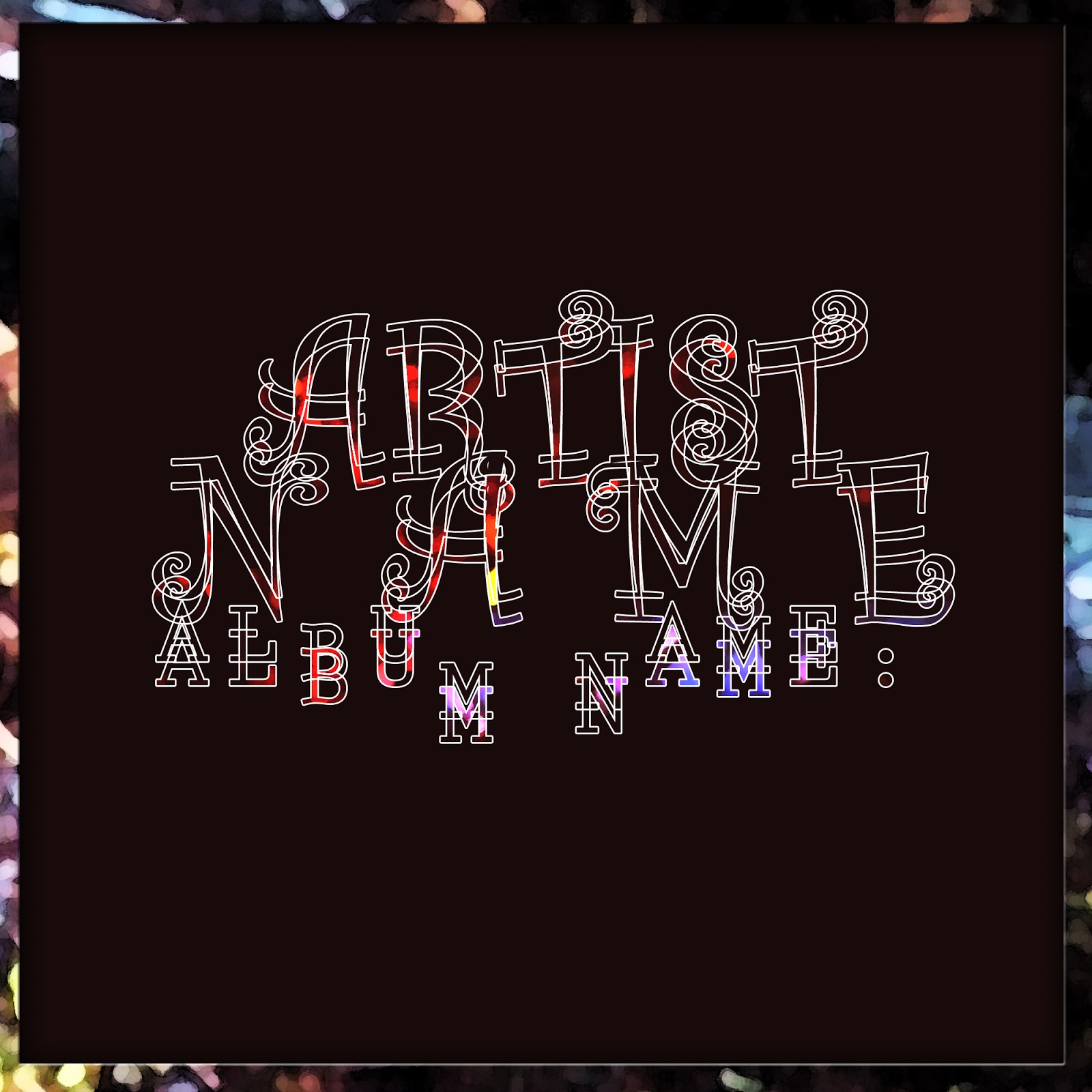 Music single/album/mixtape/CD cover artwork graphic design templates