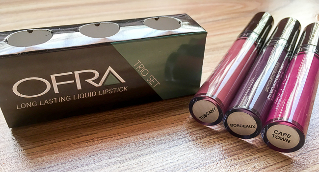 OFRA Liquid Lipsticks review swatch lips Vintage Vineyard Collection Bordeaux Cape Town Tuscany