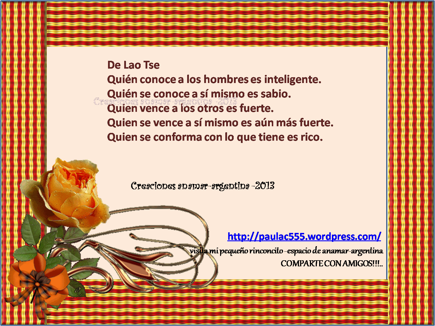 mi pequeño rinconcito -anamar -ARGENTINA: septiembre 2013