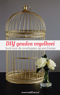 DIY gouden vogelkooi