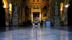 The interior of the church of San Lorenzo in Damaso in Rome, where Clementi was baptized and was later organist
