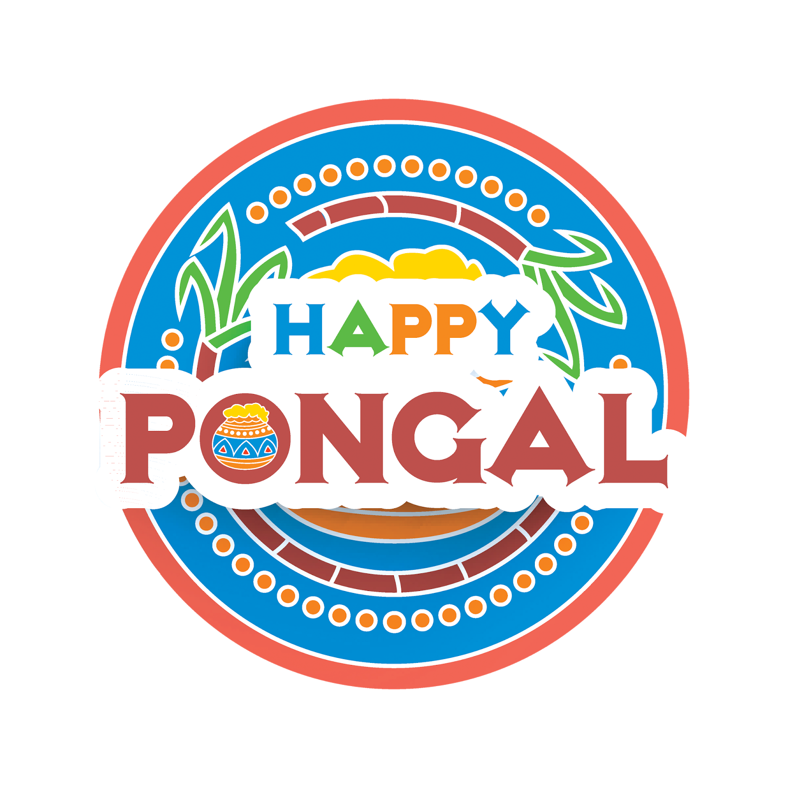  happy pongal round lable ping vector image free downloads naveengfx
