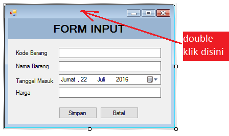 Form input text