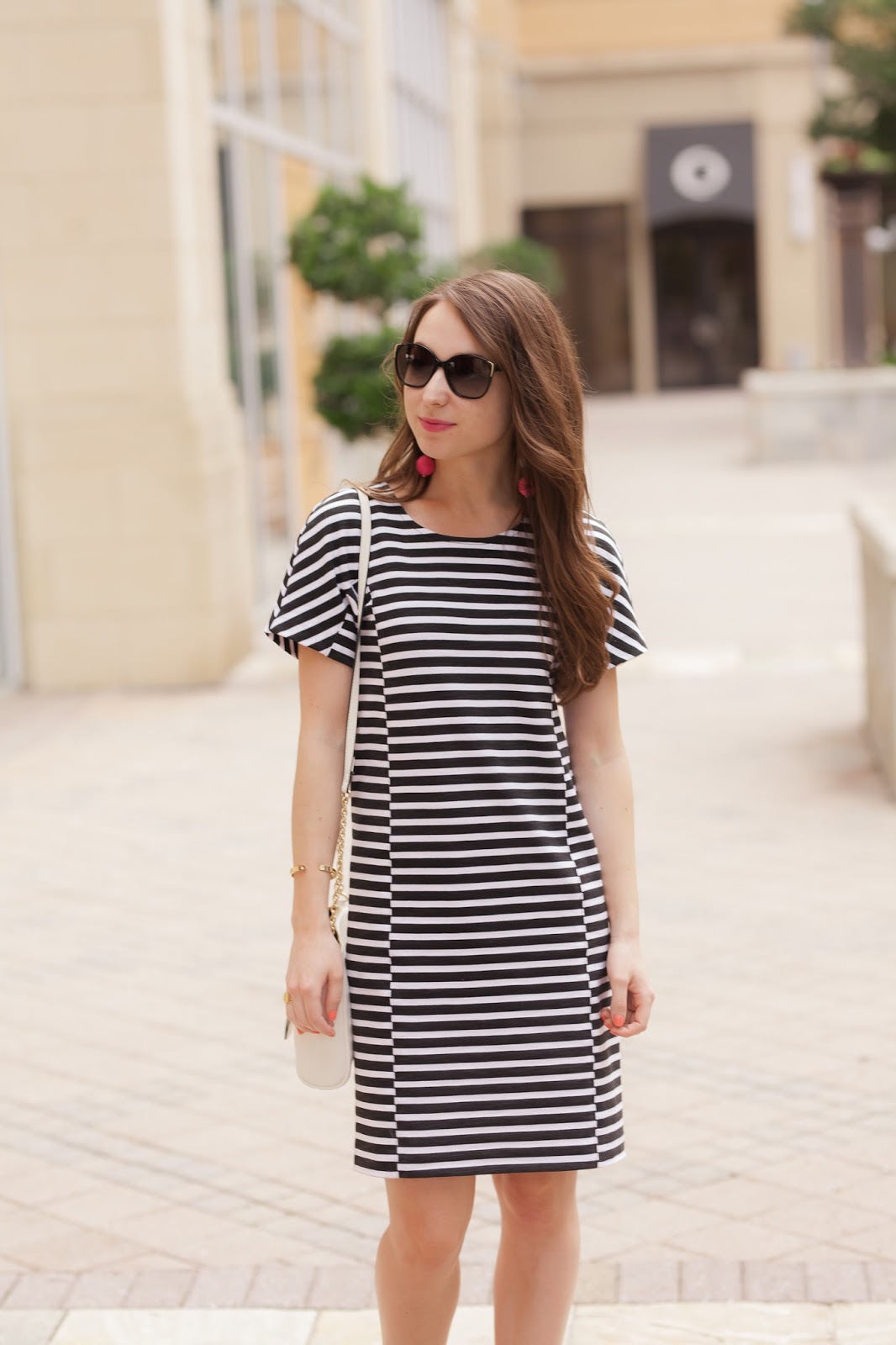 Black and White Stripe Dress | Caralina Style