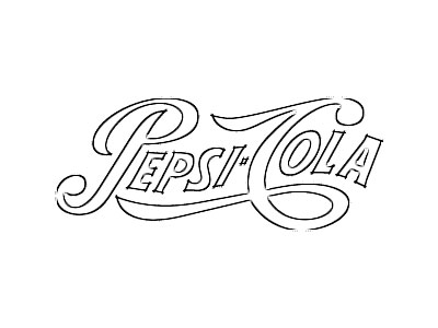 Pepsi-Cola Logo Sketch - Image Sketch