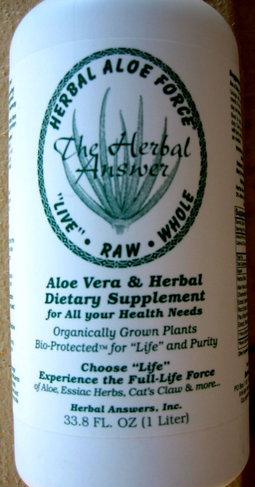 Plant Based Organic Diet Cure for Cancer Don Porter Aloe Vera