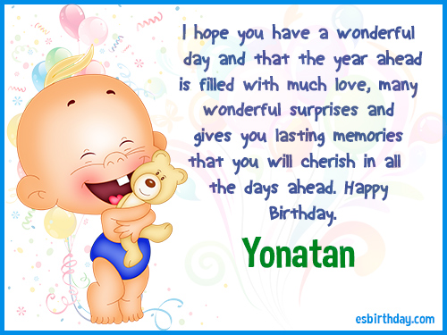 Yonatan Happy birthday Yonatan Happy birthday