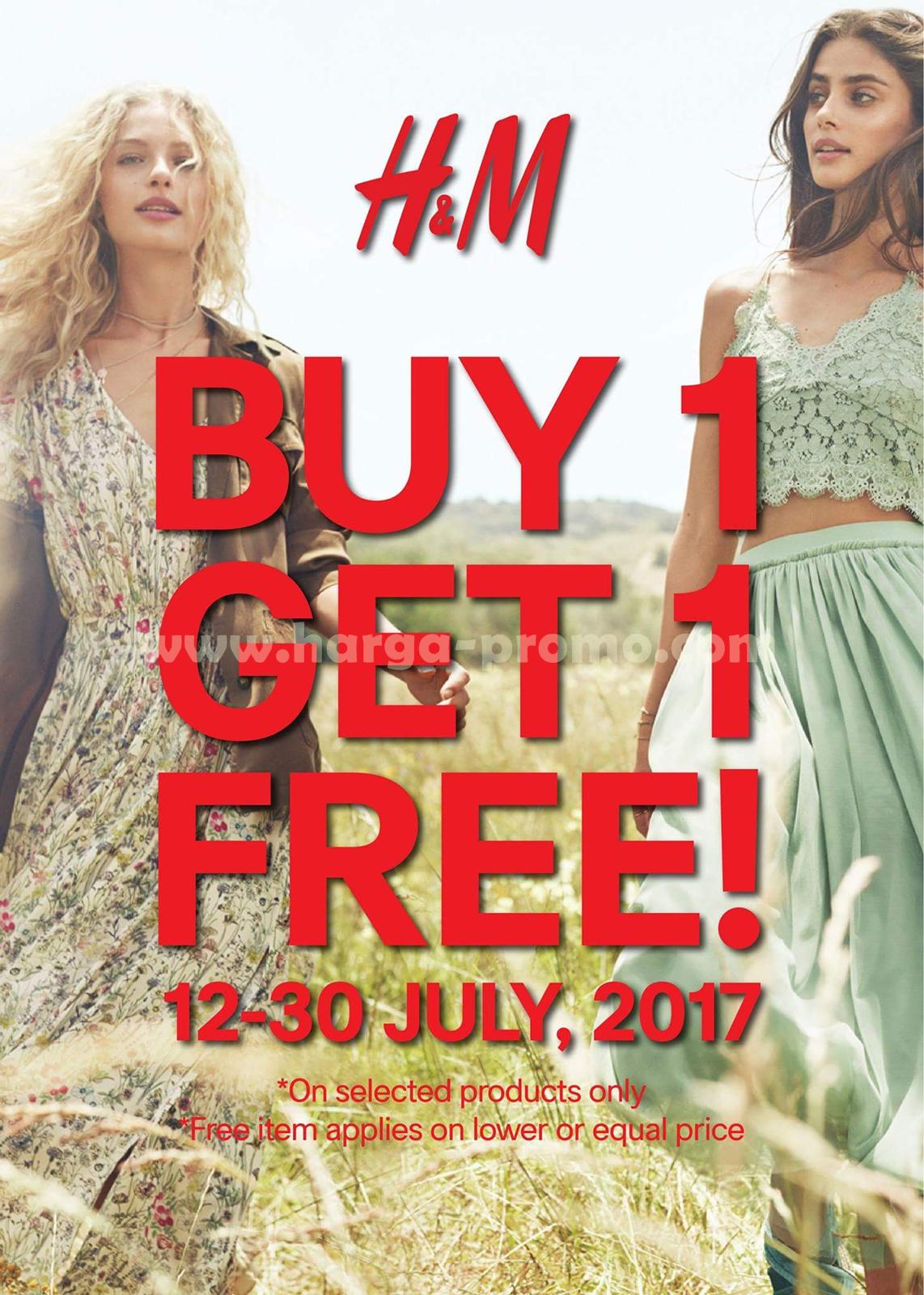 Promo H&M Terbaru BUY 1 GET 1 Free*