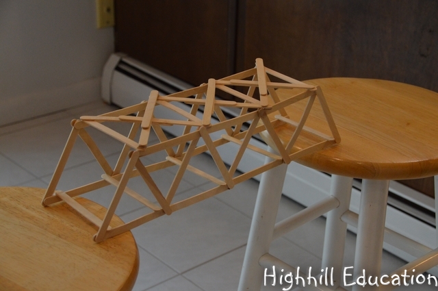 Highhill Homeschool: Bridge Unit Study - Lesson 3: Trusses