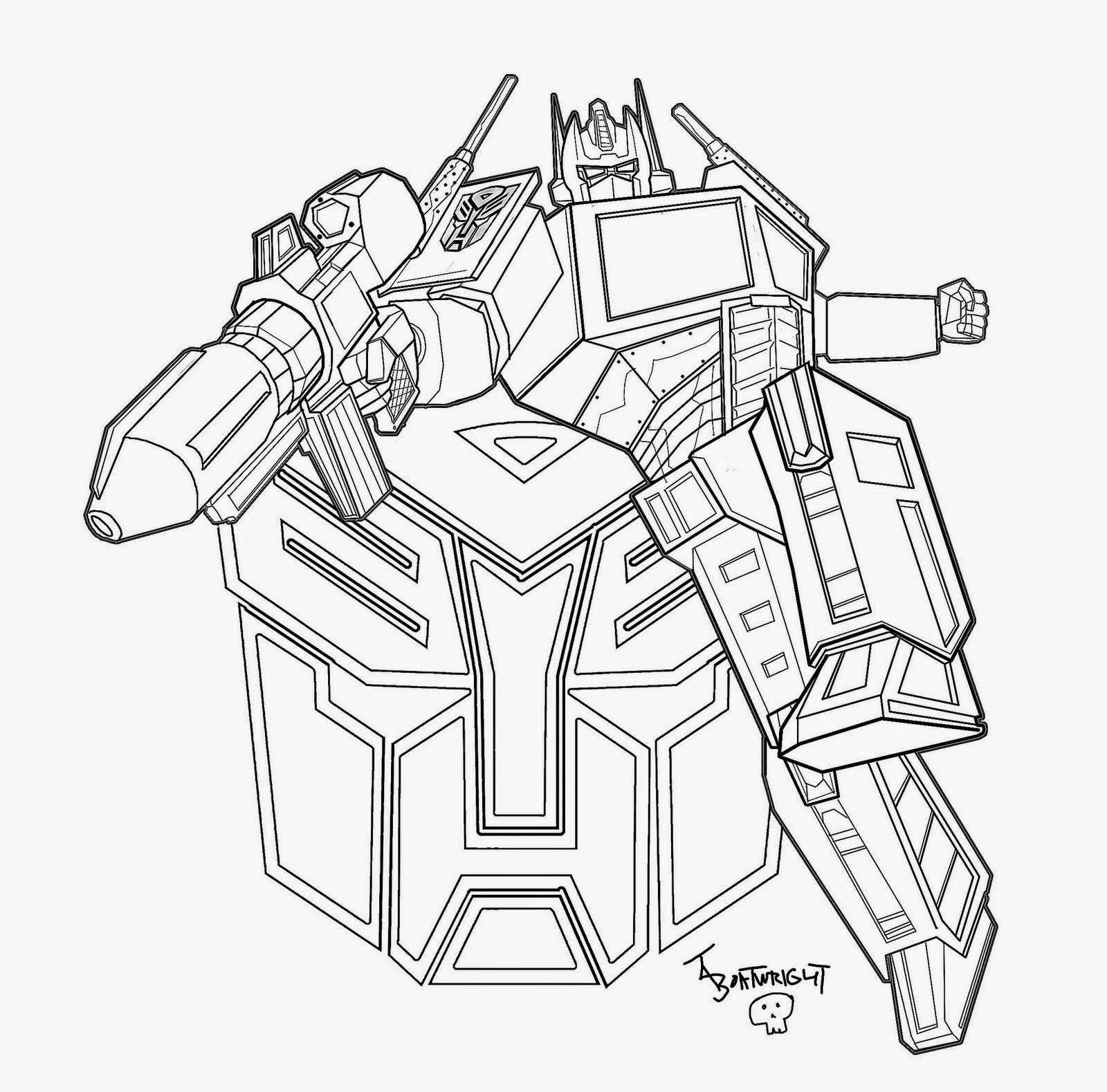 Coloring Pages Transformers Optimus Prime Printable Coloring Pages Transformers Optimus Prime Printable