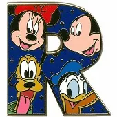 Alfabeto de Mickey, Minnie, Donald y Pluto R.