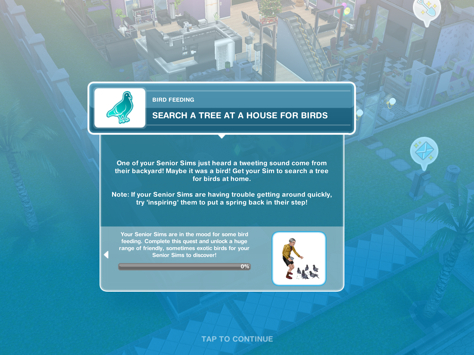 Disuke Taro The Sims Free Play Thailand 2024 เฉลยเควส Bird Feeding