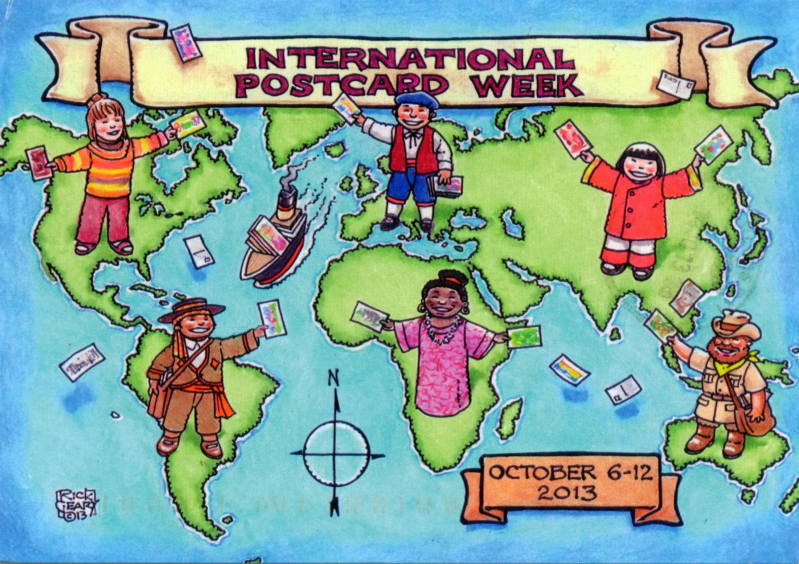 WORLD, COME TO MY HOME! 0853 International Postcard Week