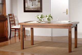 mesa colonial extensible para el comedor